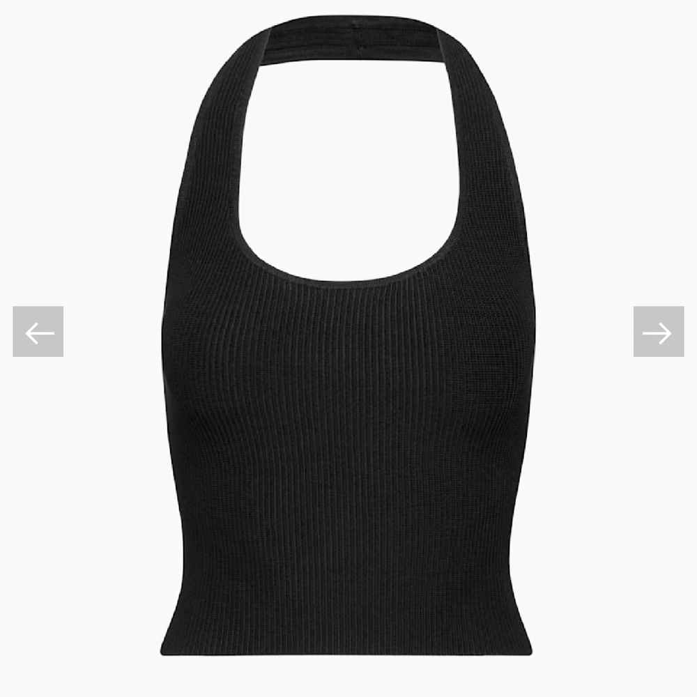 Aritzia Sculp Knit Backless Halter Top